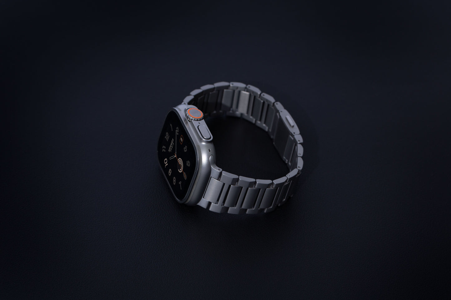Titanium Bracelet Band V2 - Natural Titanium / Black