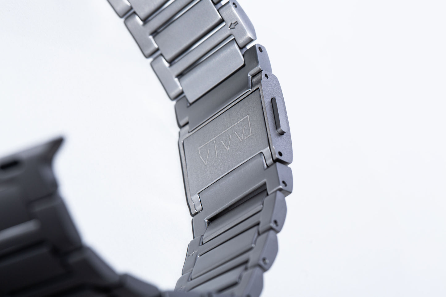Titanium Bracelet Band V2 - Natural Titanium / Black